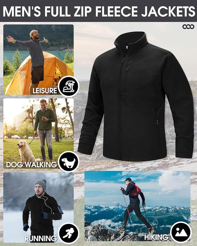 Detalle 2 de 33,000ft men’s fleece jacket full zip