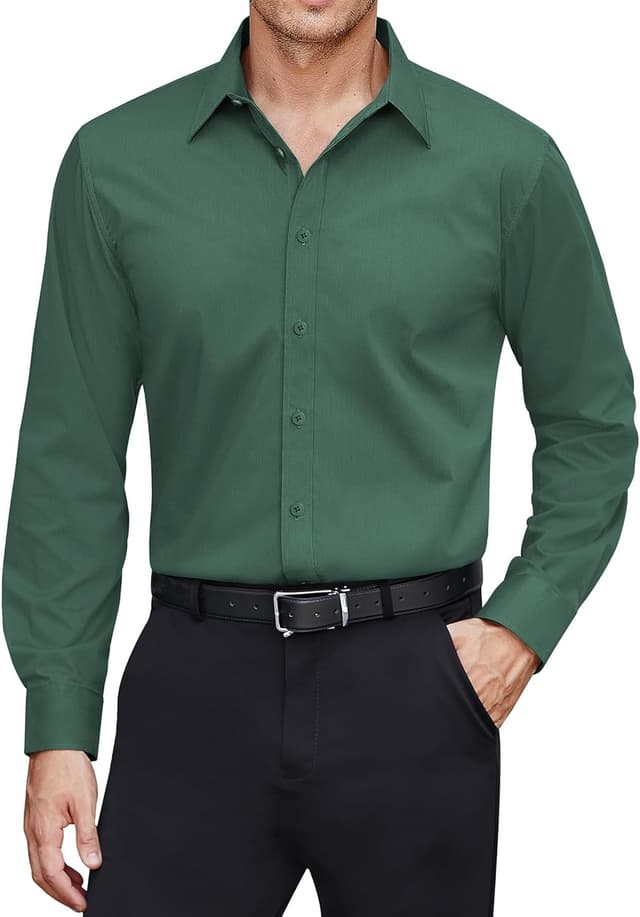 Detalle de J.VER Herren Hemd Fleckenschutz Regular Fit