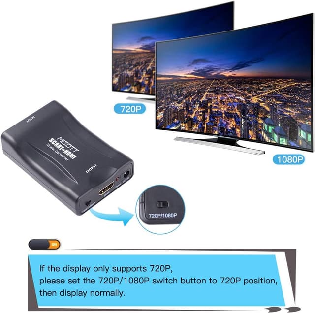 Detalle 2 de Scart auf HDMI Konverter 1080p Adapter