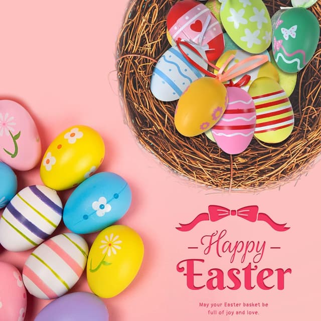 Thumbnail 6 de AhfuLife Easter Hanging Eggs 12 pcs