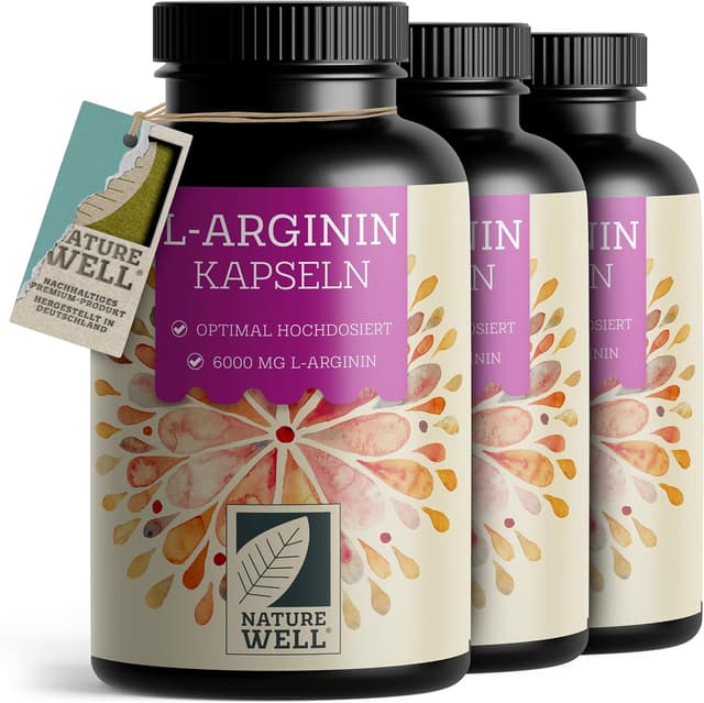 Thumbnail 6 de L-Arginin 360 Kapseln vegan 6000 mg