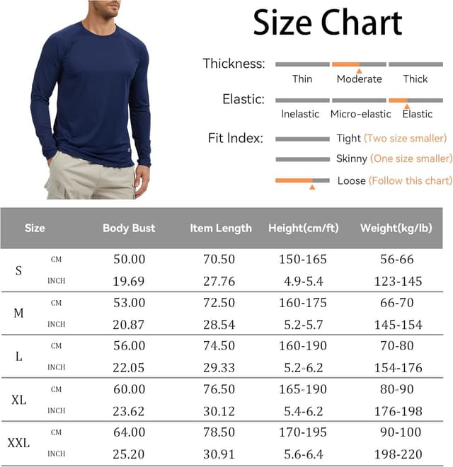 Thumbnail 5 de AMZSPORT Paquete 3 Camisetas Manga Larga UPF 50+