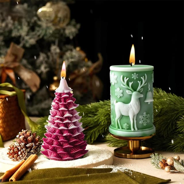 Detalle de Moule à bougie Noël 2 pcs ⚙