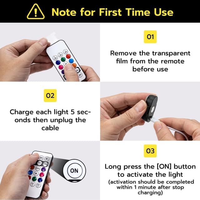 Thumbnail 4 de Mcbazel 4PCS LED Car Strobe Lights 110mAh