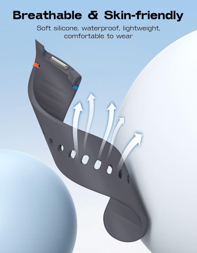 Detalle 2 de MoKo Sport strap 8, silicone 40mm