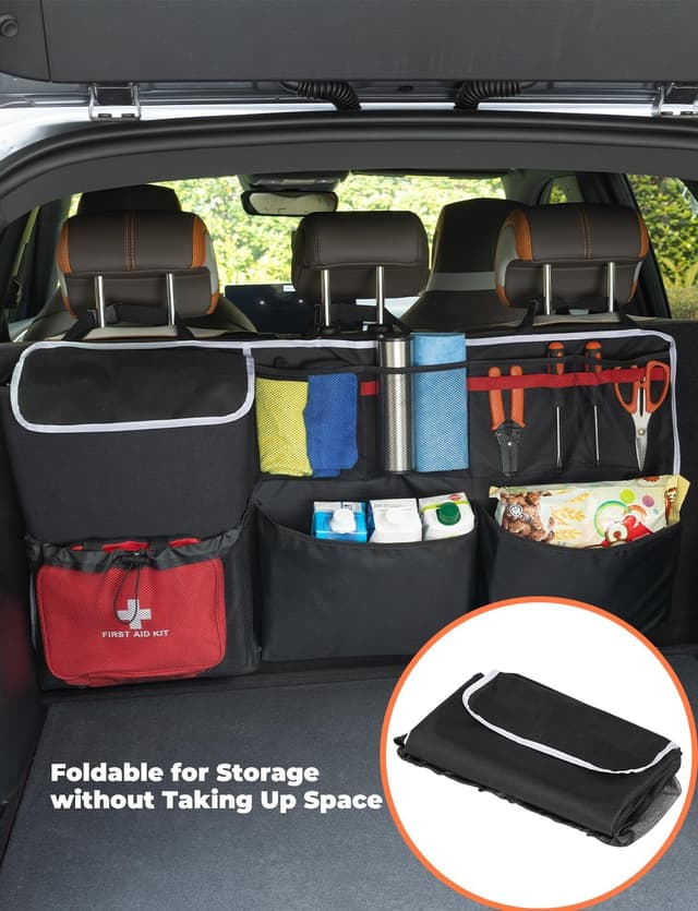 Thumbnail 5 de Oasser Car Boot Organiser 12L hanging storage