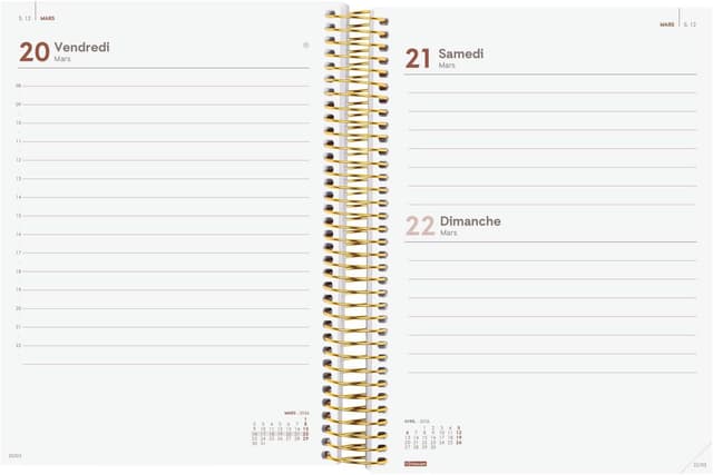 Thumbnail 3 de Finocam Agenda Spirale 2026 1 jour par page