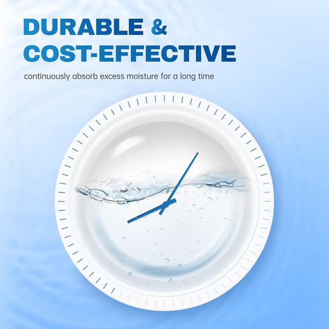 Detalle de Vacplus Moisture Absorbers 6-Pack (Fragrance-Free) Portable Humidity Absorber Boxes, 10.5 oz each