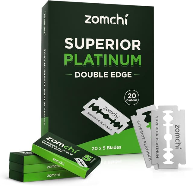 Detalle de ZOMCHI Lames de rasoir de sûreté double tranchant (100 lames)