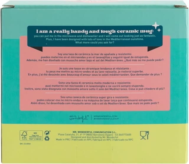 Thumbnail 4 de Mr.Wonderful Taza "Si tú me dices ven" ☕ 12x15.5x18.5