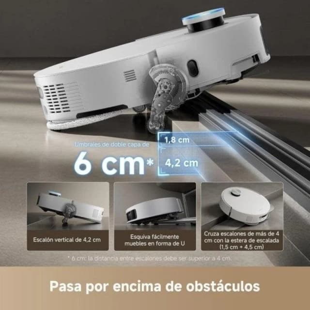 Detalle de Dreame X50 Ultra Clean robot aspirador 6 cm