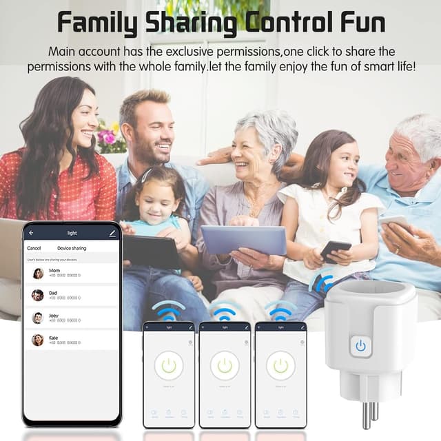 Detalle de FAYIBUY Presa Intelligente WiFi 2 pezzi