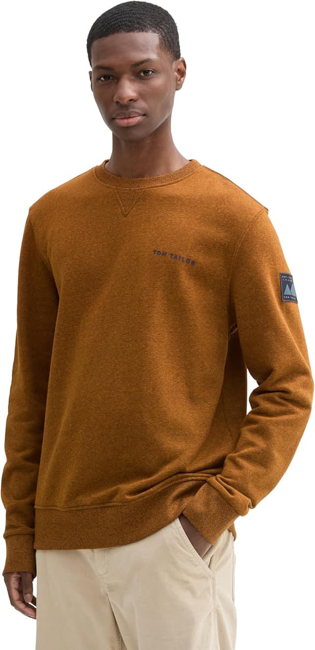 Detalle de TOM TAILOR 1044007: maglia di tuta da uomo con collo rotondo