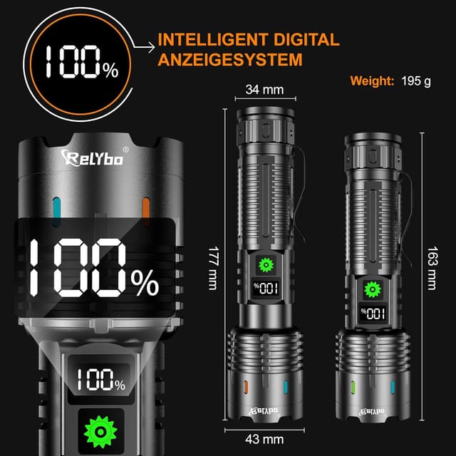 Thumbnail 6 de Relybo XHM88 Torcia LED 1000000 lumen