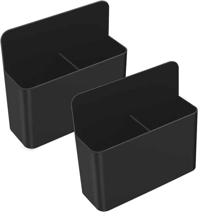 Detalle de MoKo Magnetische Markerhalterung (2er-Set) mit starkem Magnet für Whiteboard & Co., Schwarz