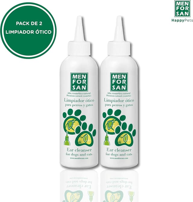 Thumbnail 6 de MENFORSAN Ohrenreiniger für Hunde und Katzen (125 ml) – natürlicher, alkoholfreier Reiniger, 2er-Pack