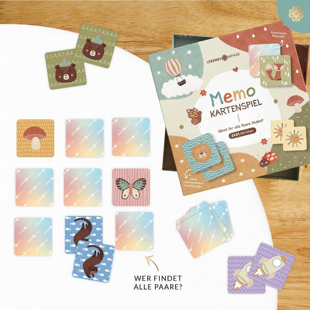 Thumbnail 6 de LEBENSKOMPASS Memo Spiel 48 Karten