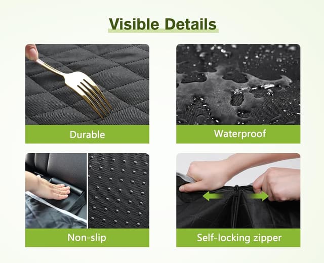 Thumbnail 6 de Pecute Dog Car Seat Cover for Dogs 146x136cm 🛫