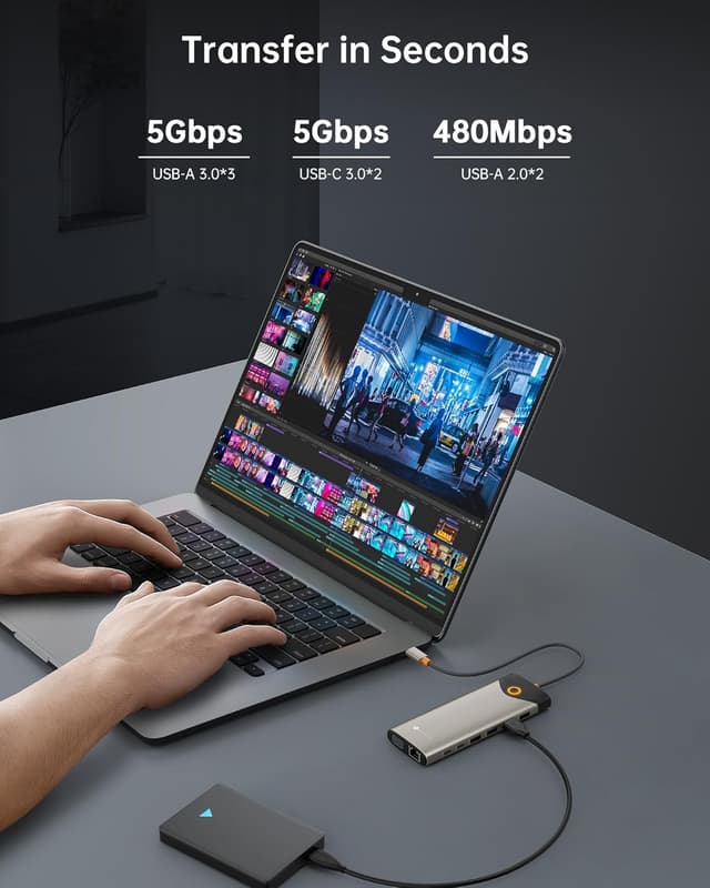 Thumbnail 5 de NOVOO USB C Docking Station 15-in-1 đź–Ą