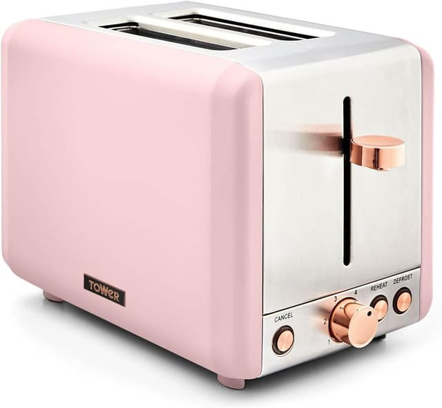 Detalle de Tower Cavaletto 2-Slice Toaster T20036PNK