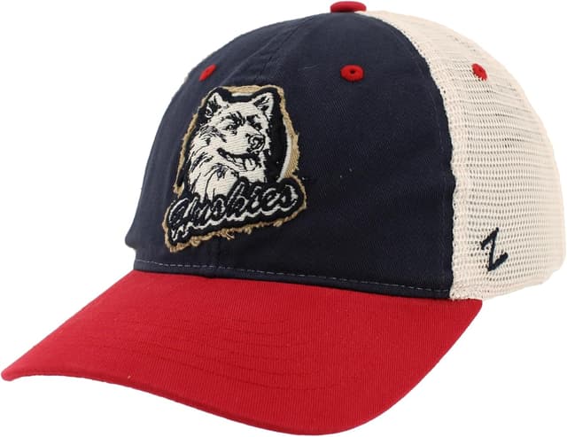 Detalle de ZHATS NCAA Officially Licensed Snapback Hat – Vault Stowe (Connecticut Huskies)
