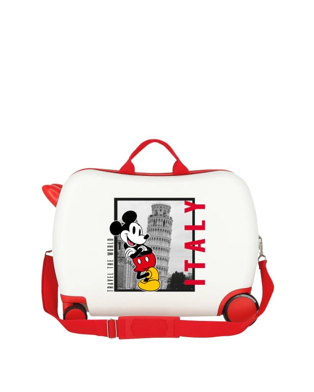 Detalle de Disney Minnie New York 34 L maleta infantil 2 ruedas multidireccionales