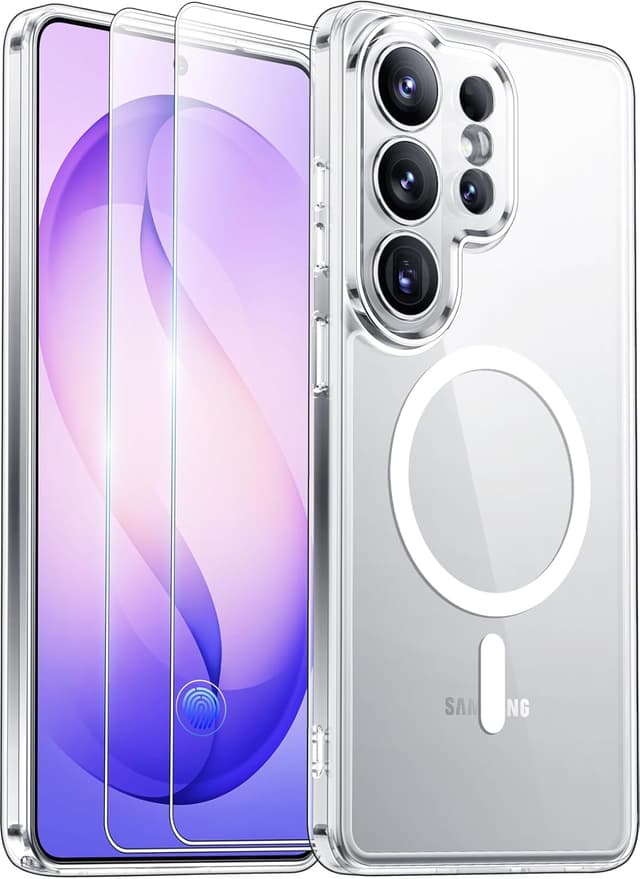 Detalle de SPIDERCASE Magnetic Case for Samsung Galaxy S26 Ultra with Tempered Glass Screen Protector