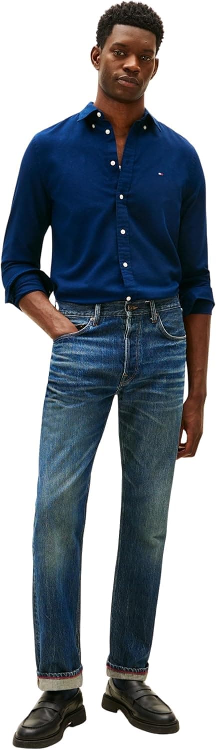 Detalle 2 de Tommy Hilfiger men’s Flex Dobby SF long-sleeve shirt (MW0MW41684)