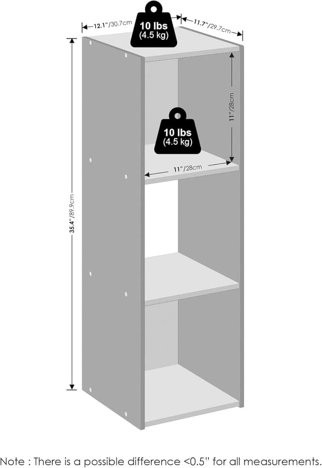 Detalle 2 de Furinno Pelli Cubic mobile 3 cubi 4,5 kg