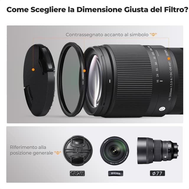 Detalle de K&F CONCEPT filtro 49mm Nano-Xcel Nano-Xcel CPL & Black Mist 1/4 (28 strati, True Color e riflettività ultrabassa)