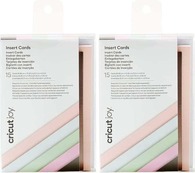 Detalle de Cricut Joy macarons card making set (A1 size) with envelopes and inserts