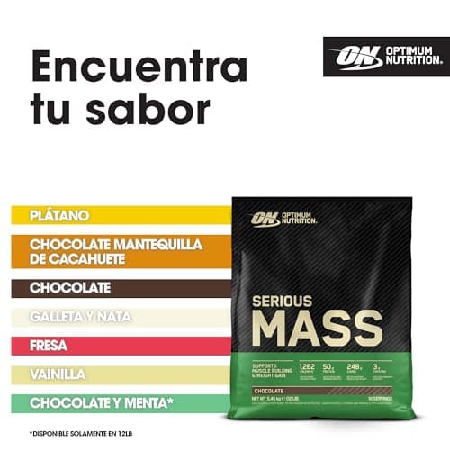 Thumbnail 6 de Optimum Nutrition Serious Mass vainilla 8 servicios