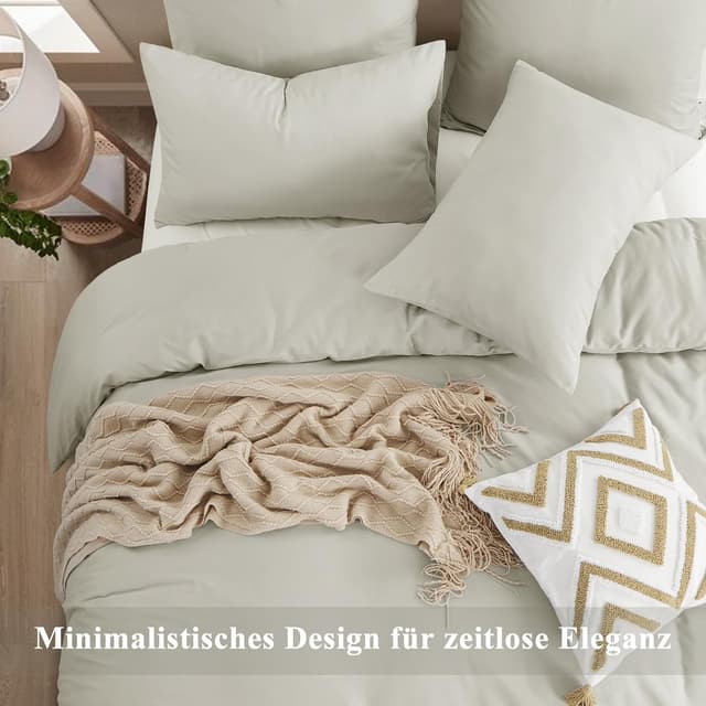Detalle 2 de Aisbo Bettwäsche 200x200 Beige