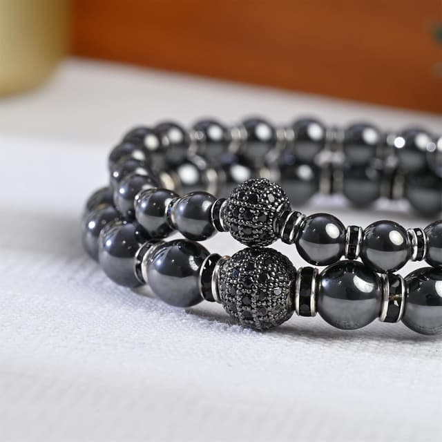 Thumbnail 2 de Apocalyptic-K Magnetic Hematite Bracelet 8mm