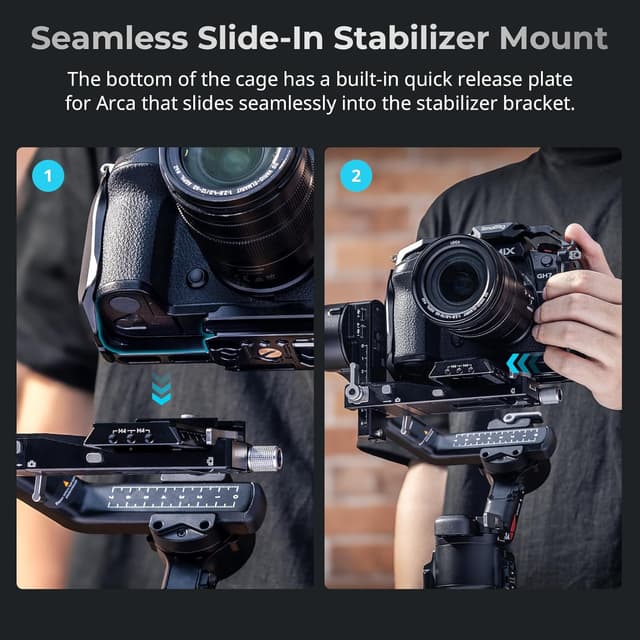 Detalle de SMALLRIG Schnellwechselkäfig für LUMIX GH7 4824