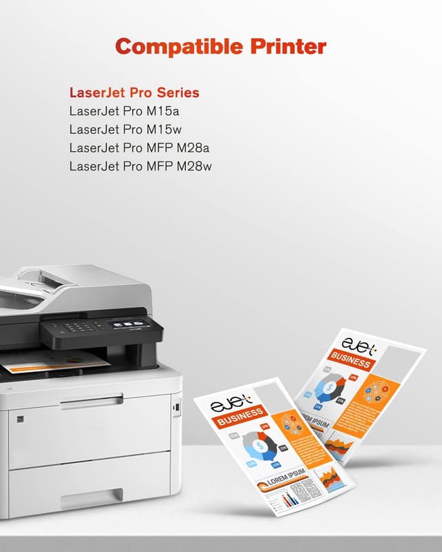 Detalle 2 de ejet Kompatible Tonerkartuschen als Ersatz für HP 44A (CF244A) – Schwarz, 2er-Set für LaserJet Pro/MFP