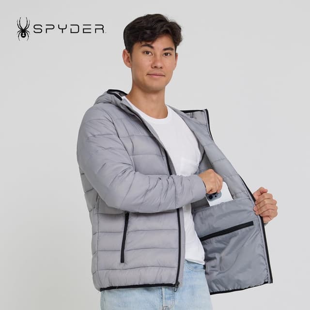 Thumbnail 4 de Spyder Packable Quilted Hooded Jacket for Men