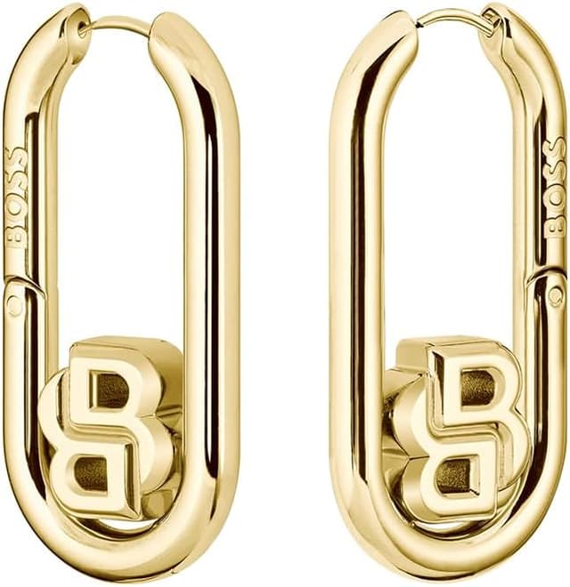 Imagen de BOSS 1580629 Pendientes Hinge Oro amarillo con charm en OfertitasTOP