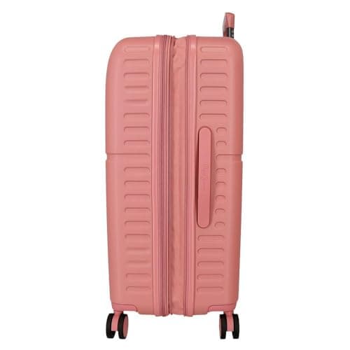 Detalle de Pepe Jeans Accent: juego de maletas rígidas ABS rosa (cabina 40/55/20 + grande 48/70/28, cierre TSA)