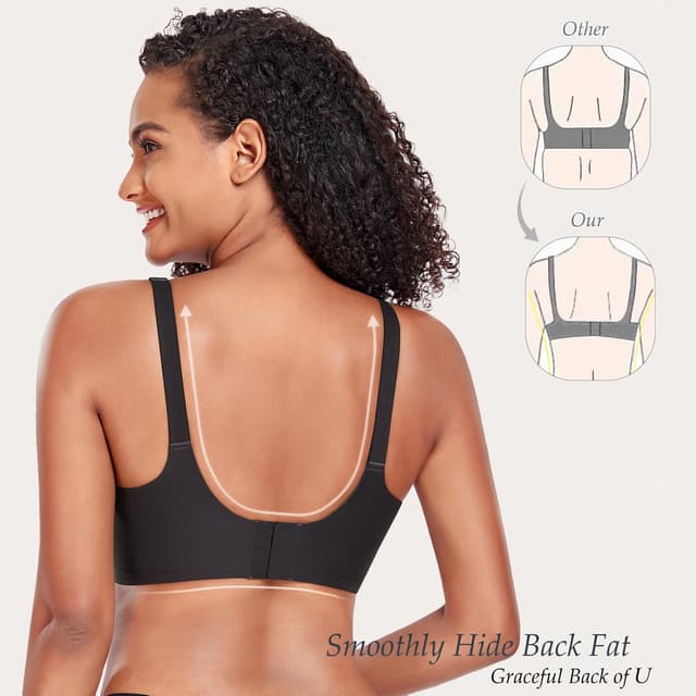 Detalle de Vinfact Seidig Glatter Still-BH Damen ohne Bügel – nahtloser Schwangerschafts- und Still-BH mit BH-Verlängerungen