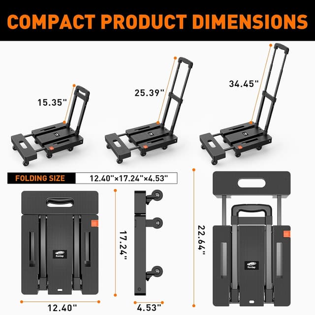 Thumbnail 1 de Ronlap Folding Hand Truck 225KG capacity