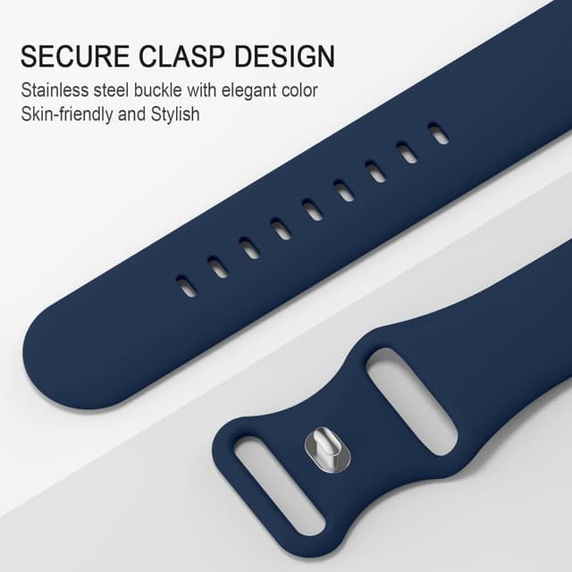 Detalle de Adepoy Apple Watch silicone strap 4 pack