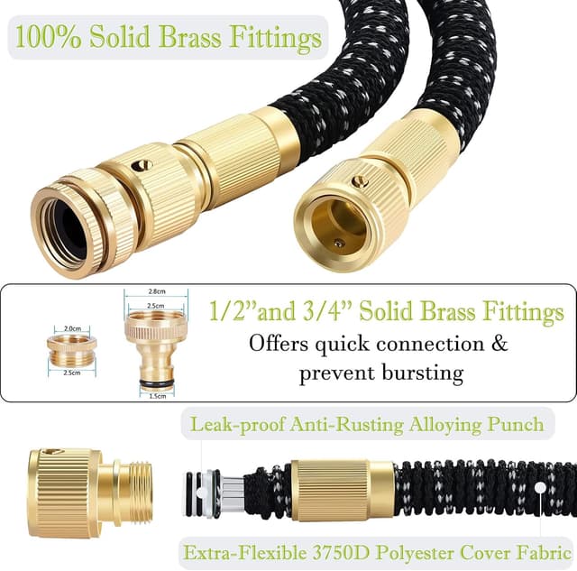 Detalle de Expandable Garden Hose 100FT by HmiL-U