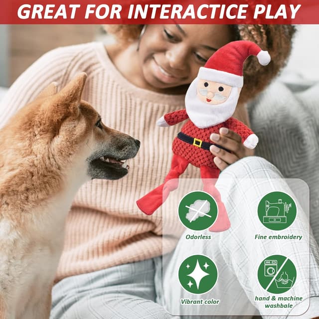 Thumbnail 4 de Jouets couineurs LECHONG pour chien, lot de 4