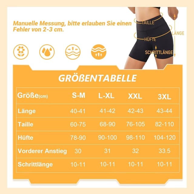 Thumbnail 3 de Missluck Radlerhose Damen Hoch tailliert