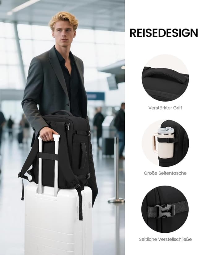 Thumbnail 4 de LOVEVOOK Handgepäck Rucksack 18 Zoll