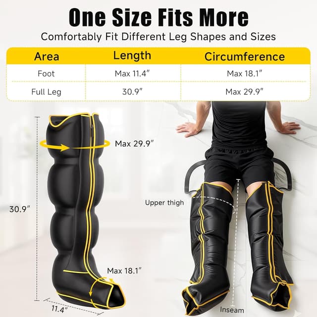 Thumbnail 3 de Yopast Air Compression Leg Massager ⚙