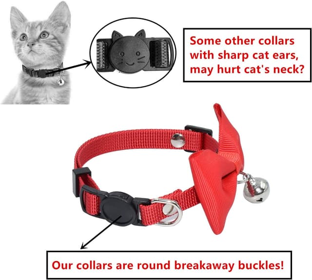 Thumbnail 3 de Olahibi Breakaway Cat Collar Red S