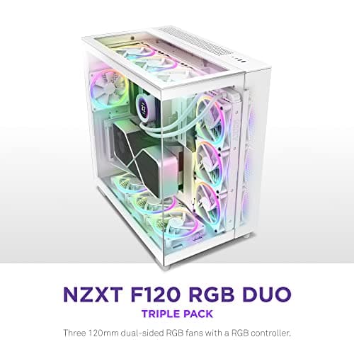 Thumbnail 1 de NZXT F120 RGB Duo, 3 ventilateurs, ⚙