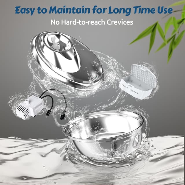 Thumbnail 3 de GoldenSun Cat Water Fountain 3L Stainless Steel